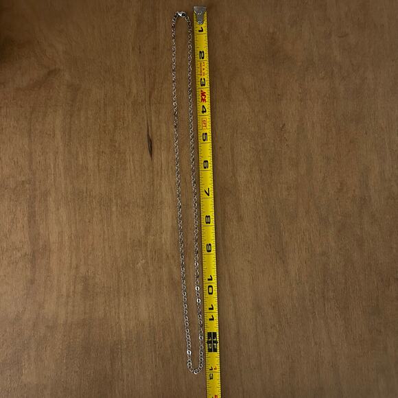 2mm 26 inch Connected circular Silver chain necklace 925 Classic Simple Sparkle - Picture 6 of 6